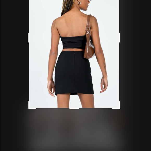 Princess Polly Set skirts/top black US 2 - Picture 7 of 8